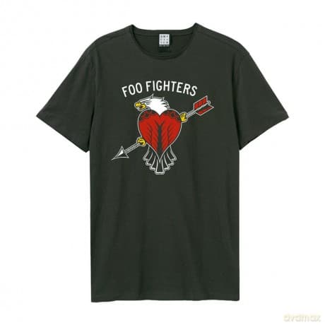Foo Fighters: Foo Fighters - Eagle Tattoo Amplified Vintage Charcoal Large T Shirt