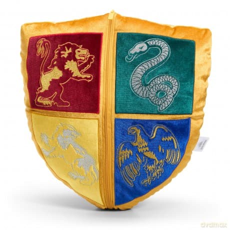 Harry Potter - Hogwarts crest and Golden Snitch plush / zestaw pluszaółw Harry Potter: poduszka herb Hogwartu oraz Złoty Znicz