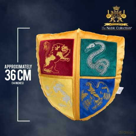 Harry Potter - Hogwarts crest and Golden Snitch plush / zestaw pluszaółw Harry Potter: poduszka herb Hogwartu oraz Złoty Znicz