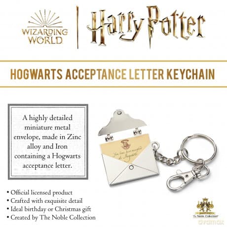 Harry Potter Hogwarts Acceptance Letter Keychain / Harry Potter brelok: list akceptacyjny do Hogwartu