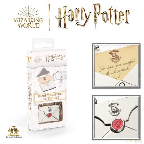 Harry Potter Hogwarts Acceptance Letter Keychain / Harry Potter brelok: list akceptacyjny do Hogwartu
