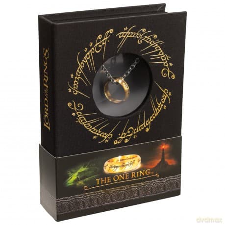 Lord of the Rings - The One Ring (stainless steel on chain) / Władca Pierścieni - PierścieĹ (zawieszka ze stali nierdzewnej na łaĹcuszku)
