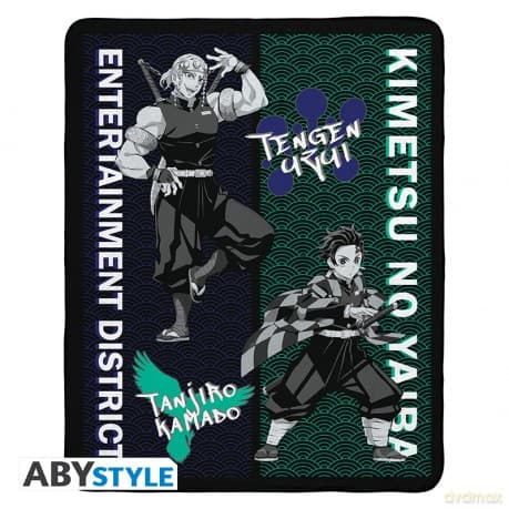 DEMON SLAYER - Blanket / Koc - Tanjiro & Tengen 150 x 120 cm