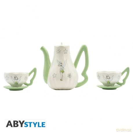 DISNEY - Teapot - with Tinkerbell cups set
