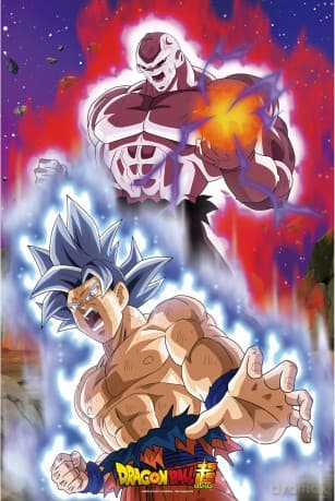 DRAGON BALL SUPER - Plakat / Poster Maxi 91.5x61 - Goku vs Jiren