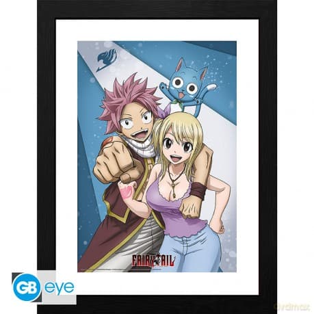 FAIRY TAIL - Plakat w ramie Natsu & Lucy (30x40)