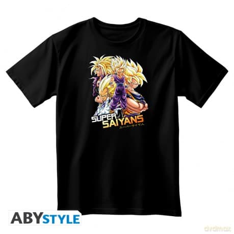 DRAGON BALL - Unisex black Tshirt - Saiyans