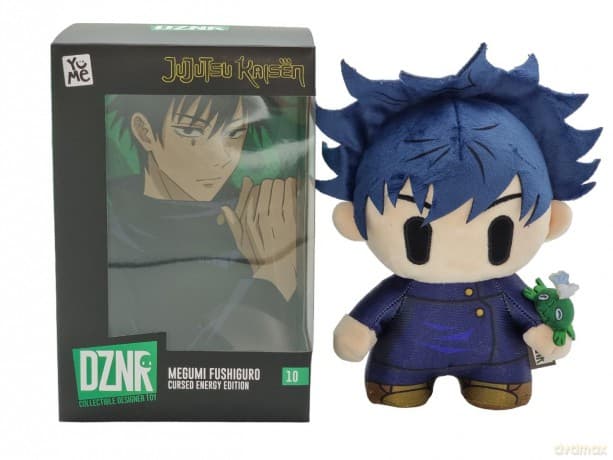 BANDAI Jujutsu Kaisen Merch Megumi Fushiguro Plush Toy | 19cm Freestanding Megumi Fushiguro Cuddly Plushie | DZNR Collectable Jujutsu Kaisen Soft Toys For Fans Of Cute Things Make Great Anime Gifts