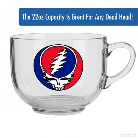 Grateful Dead: Steal Your Face 22Oz Glass Soup Mug