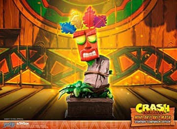First4Figures - Crash Bandicoot (Mini Aku Aku Mask) RESIN Statue [FIGURKA]