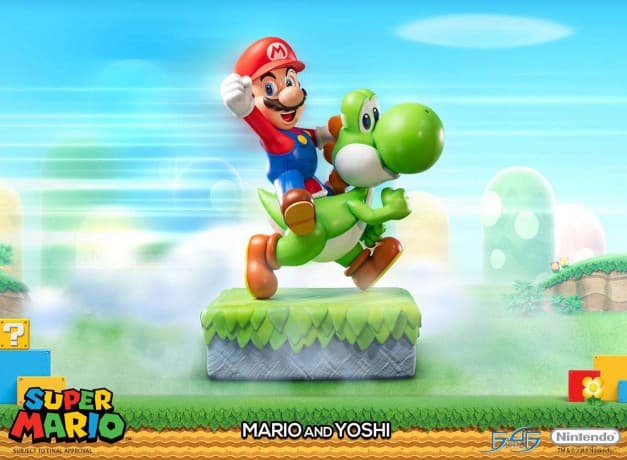 First4Figures - Super Mario (Mario & Yoshi) RESIN Statue [FIGURKA]