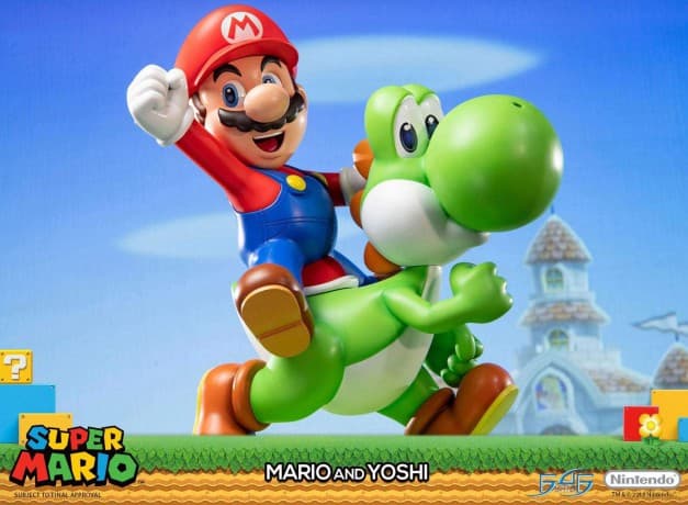 First4Figures - Super Mario (Mario & Yoshi) RESIN Statue [FIGURKA]