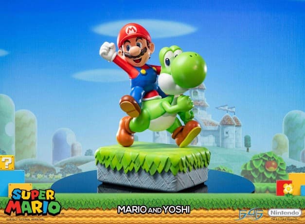 First4Figures - Super Mario (Mario & Yoshi) RESIN Statue [FIGURKA]