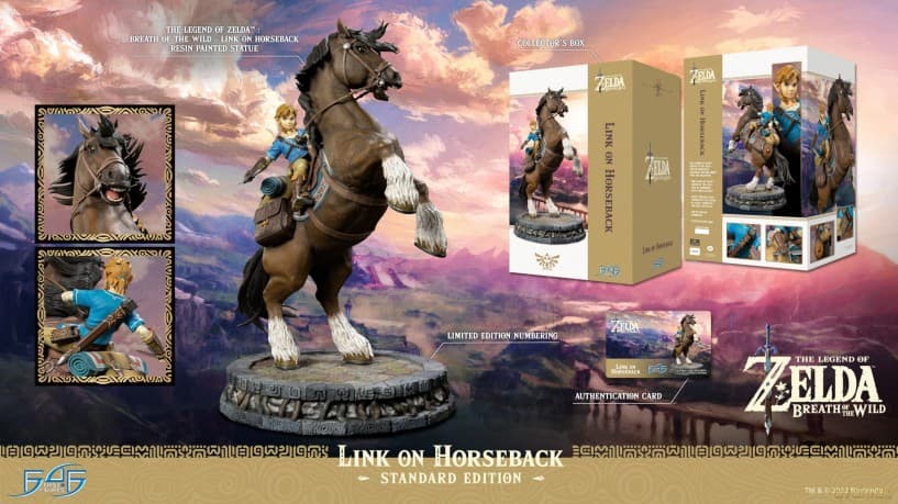 First4Figures - The Legend Of Zelda: Breath Of The Wild (Link On Horseback) RESIN Statue [FIGURKA]