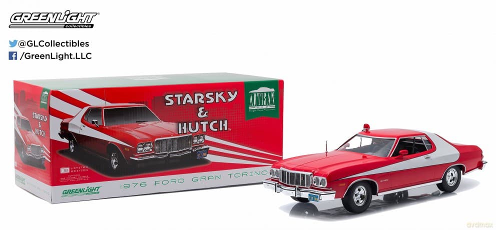 Greenlight Collectibles - 1/18 Starsky and Hutch - 1976 Ford Gran Torino