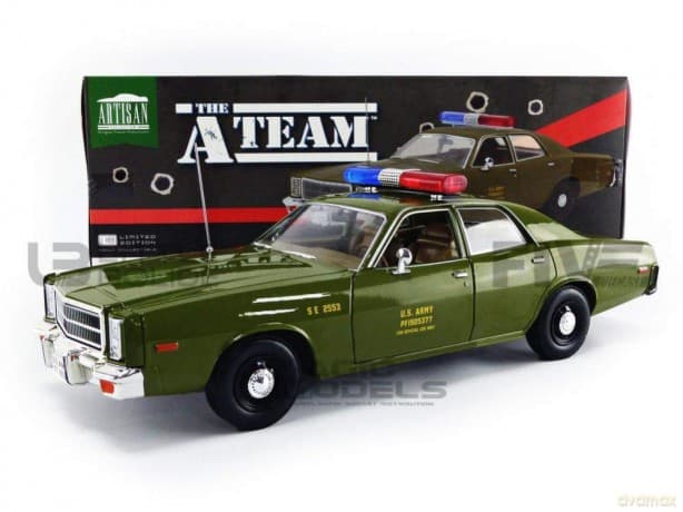 Greenlight Collectibles - 1/18 The A-Team (1983-87 TV Series) Plymouth Fury US Army Police