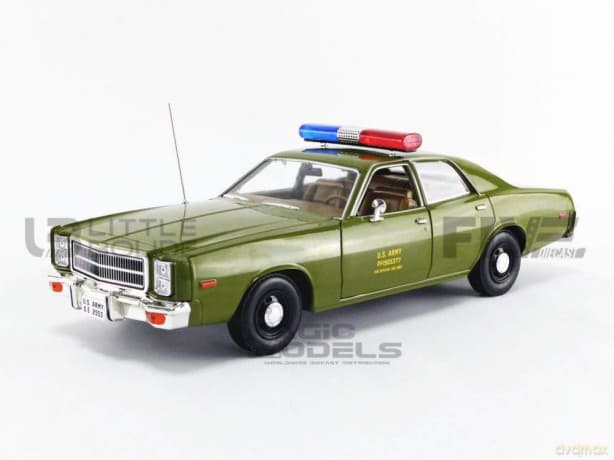 Greenlight Collectibles - 1/18 The A-Team (1983-87 TV Series) Plymouth Fury US Army Police