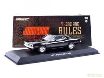 Greenlight Collectibles - 1/43 John Wick 4 -1971 Plymouth Cuda