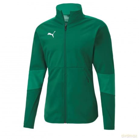 PUMA Final Sideline Jacket - Pepper / Power Green (X-Large)