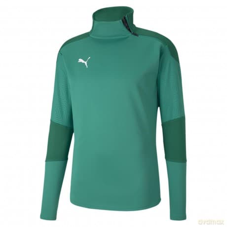 PUMA Final Training Fleece - Pepper / Power Green (Large)