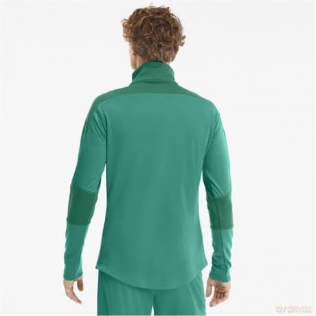 PUMA Final Training Fleece - Pepper / Power Green (Large)