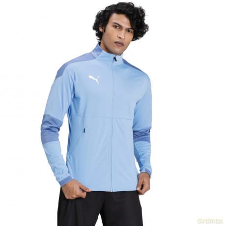 PUMA Final Training Jacket - Teamlight Blue / Blue Yonder (Large)