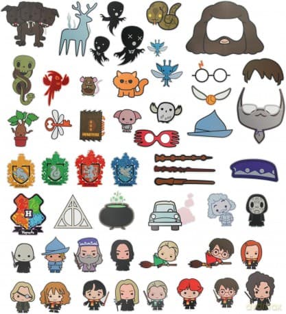 Harry Potter Photo Props Bumper Pack (53 pcs) / Harry Potter zestaw rekwizytów fotograficznych (53 szt)