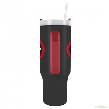 Marvel Deadpool (symbol) kubek podróżny ze słomką (1180 ml)