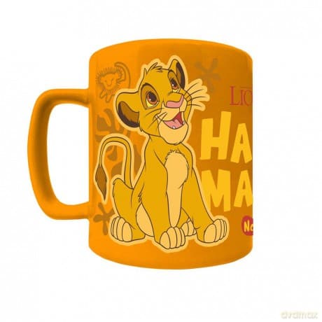 DISNEY THE LION KING (SIMBA SMILING FACE) FUZZY MUG / Disney Król Lew (uśmiechający się Simba) kubek z futerkiem