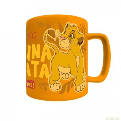DISNEY THE LION KING (SIMBA SMILING FACE) FUZZY MUG / Disney Król Lew (uśmiechający się Simba) kubek z futerkiem
