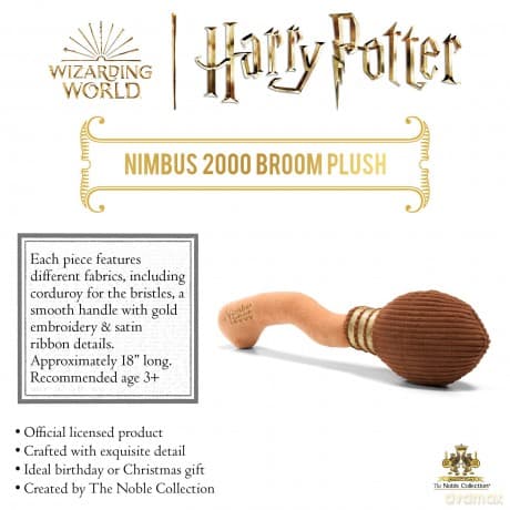 Harry Potter Nimbus 2000 Broom plush (length: 47 cm) / Harry Potter pluszak miotła Nimbus 2000 (długość 47 cm)