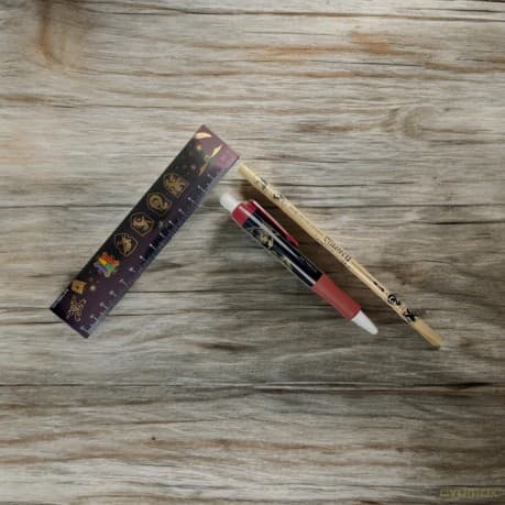 Zestaw szkolny Harry Potter (6 elementów) / Harry Potter Stationery Pouch - Paper - Colourful Crest (6 elements)