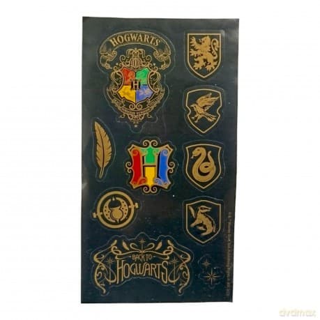 Zestaw szkolny Harry Potter (6 elementów) / Harry Potter Stationery Pouch - Paper - Colourful Crest (6 elements)