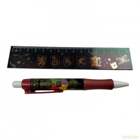 Zestaw szkolny Harry Potter (6 elementów) / Harry Potter Stationery Pouch - Paper - Colourful Crest (6 elements)