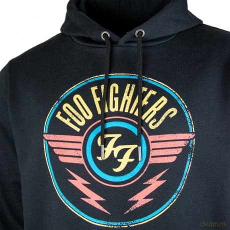 Foo Fighters Air Amplified Black X-Large Hoodie Sweatshirt