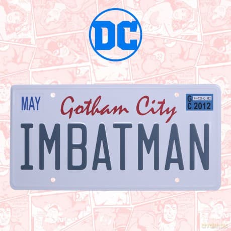 DC Comics Batman Number Plate Tin Sign