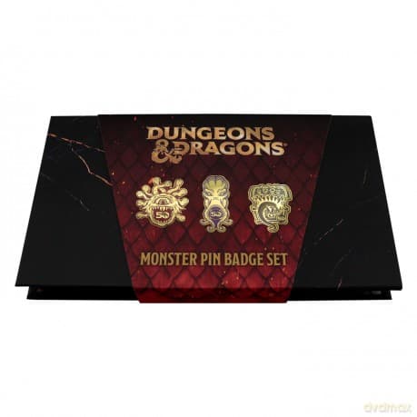 Dungeons & Dragons 50th Anniversary Set of 3 Pin Badges