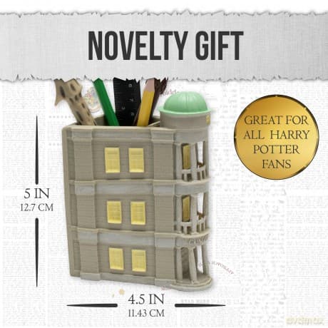 Harry Potter uchwyt na długopisy Bank Gringota Harry Potter Desk Tidy Pen Pot - Gringotts