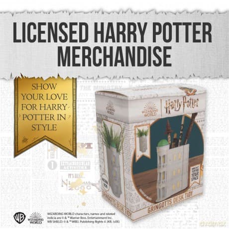 Harry Potter uchwyt na długopisy Bank Gringota Harry Potter Desk Tidy Pen Pot - Gringotts