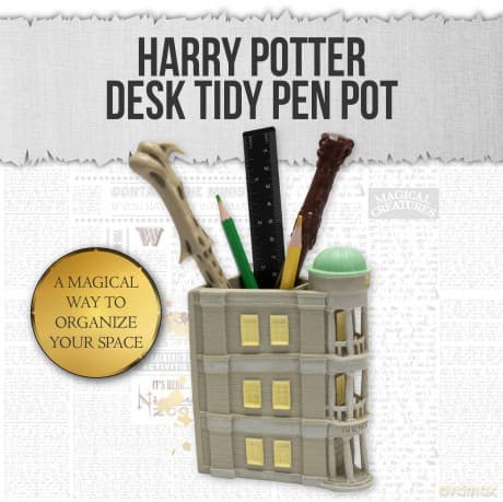 Harry Potter uchwyt na długopisy Bank Gringota Harry Potter Desk Tidy Pen Pot - Gringotts