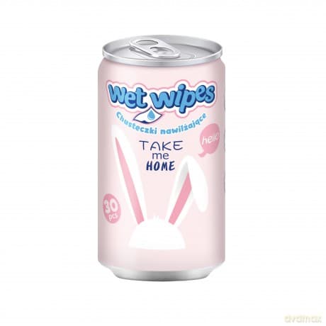 Chusteczki nawilżające w puszce Astra Care Króliczki 1szt.mix