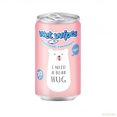 Chusteczki nawilżające w puszce Astra Care Misie 1szt.mix