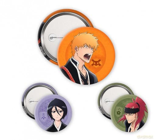 BLEACH TYBW - Przypinki  - Ichigo, Rukia, Renji