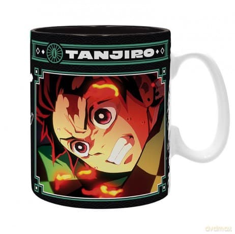 DEMON SLAYER - Mug - 460 ml - Tanjiro black & green S2 - subli -box