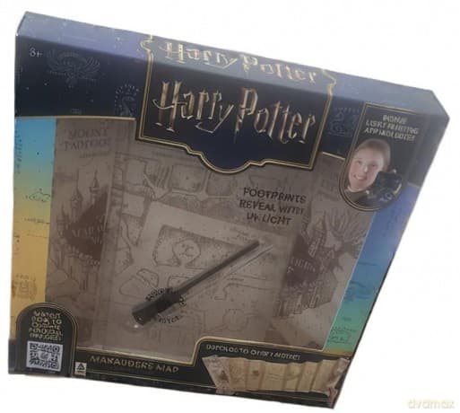 Harry Potter zestaw: Mapa Huncwotów i różdżka / Harry Potter Marauders Map & Wand set