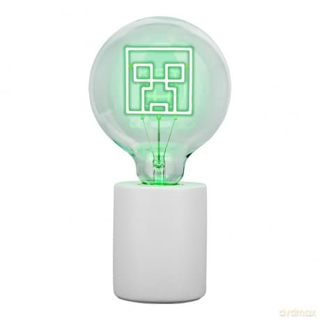 Minecraft Creeper lampka - żarówka neonowa (wysokość: 24,3 cm) / Minecraft Creeper LED Neon Bulb lamp (high: 24,3 cm)
