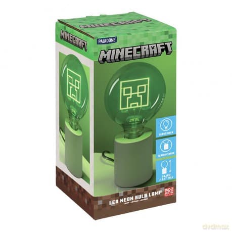 Minecraft Creeper lampka - żarówka neonowa (wysokość: 24,3 cm) / Minecraft Creeper LED Neon Bulb lamp (high: 24,3 cm)