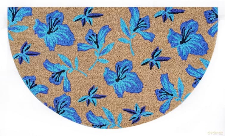 Wycieraczka Kwiaty Niebieski 45 x 75 CM