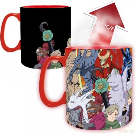 NARUTO SHIPPUDEN - Kubek zmieniający kolor 460ml - BijťJinchťriki