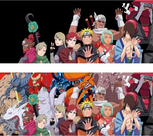 NARUTO SHIPPUDEN - Kubek zmieniający kolor 460ml - BijťJinchťriki